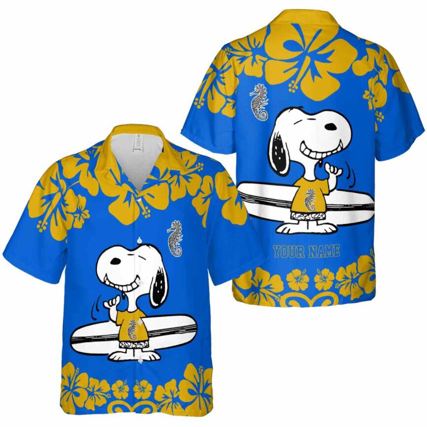 Customized Tribal Surfing Snoopy Hawaiian Shirt Premium grade