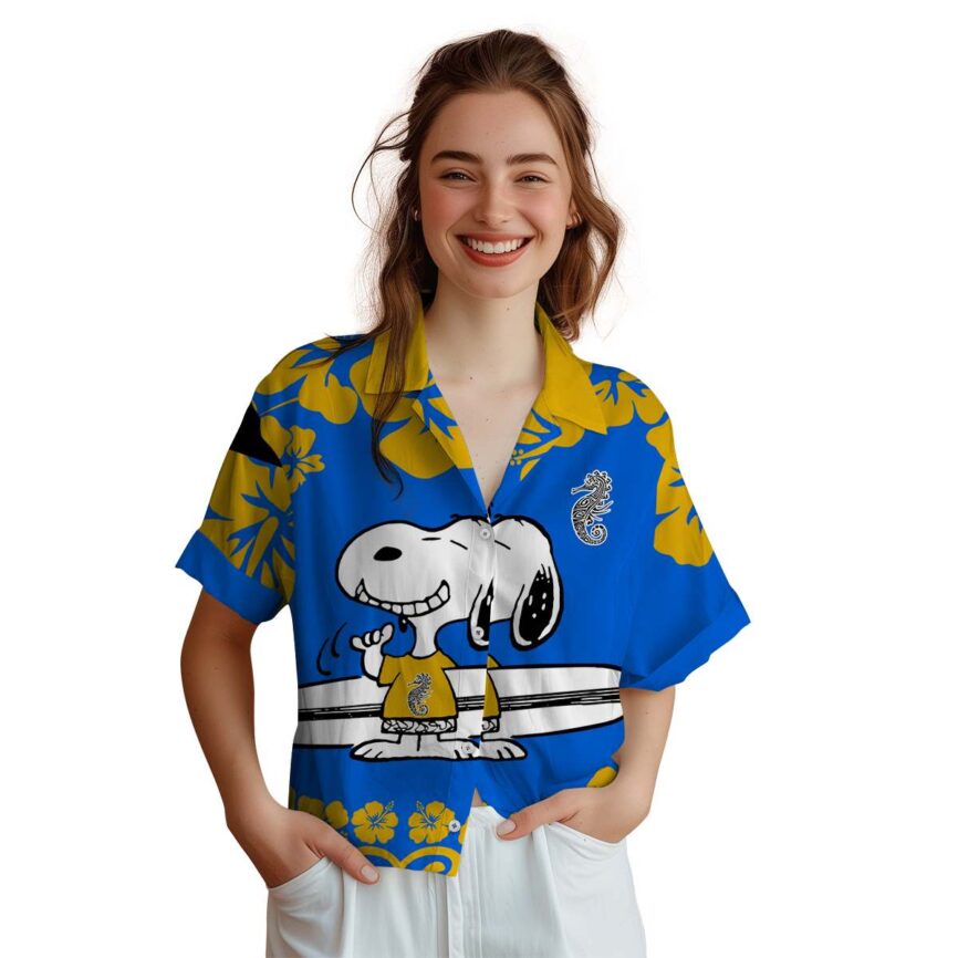 Customized Tribal Surfing Snoopy Hawaiian Shirt Top rated