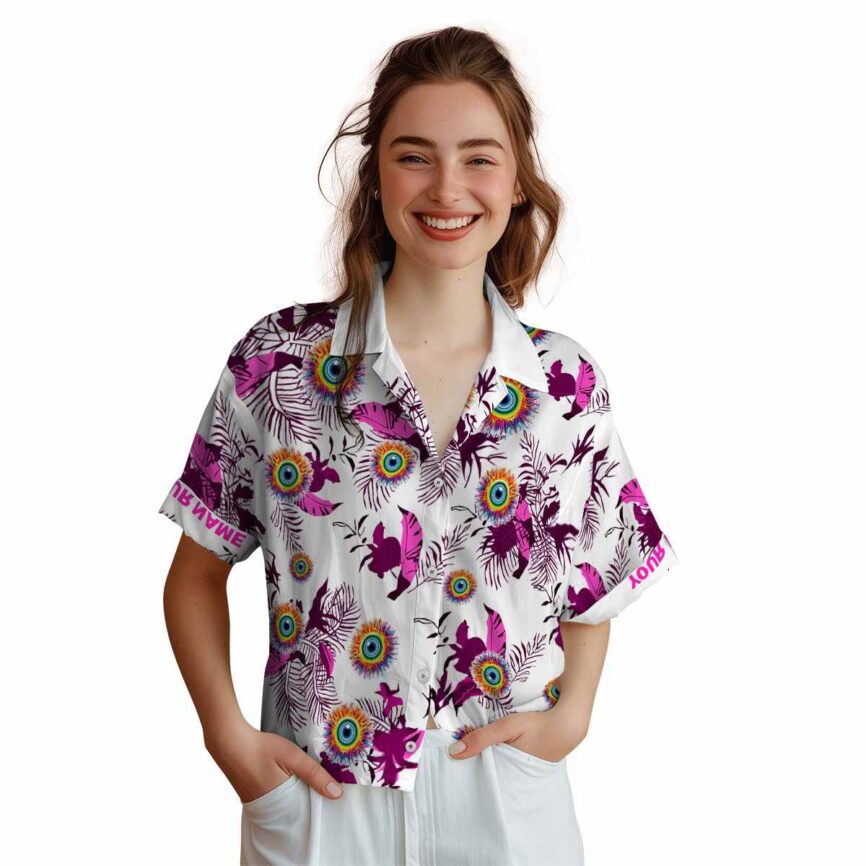 Customized Trippy Leafy Accents Hawaiian Shirt Top rated