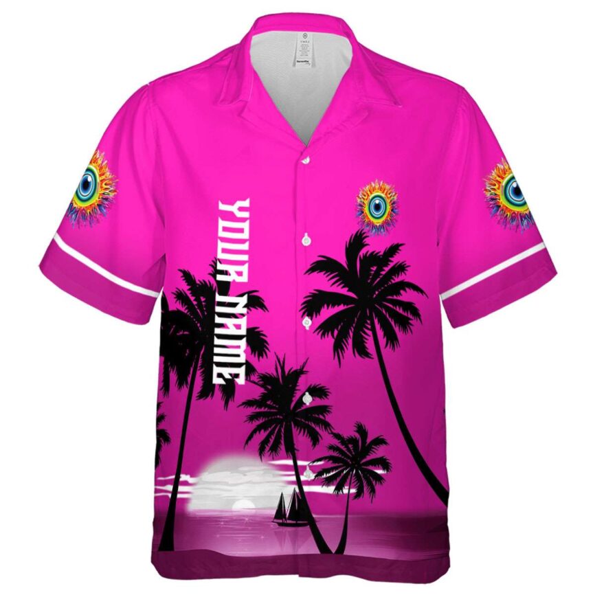Customized Trippy Ocean Sunset Hawaiian Shirt Fashion forward