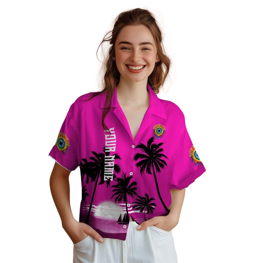 Customized Trippy Ocean Sunset Hawaiian Shirt Top rated
