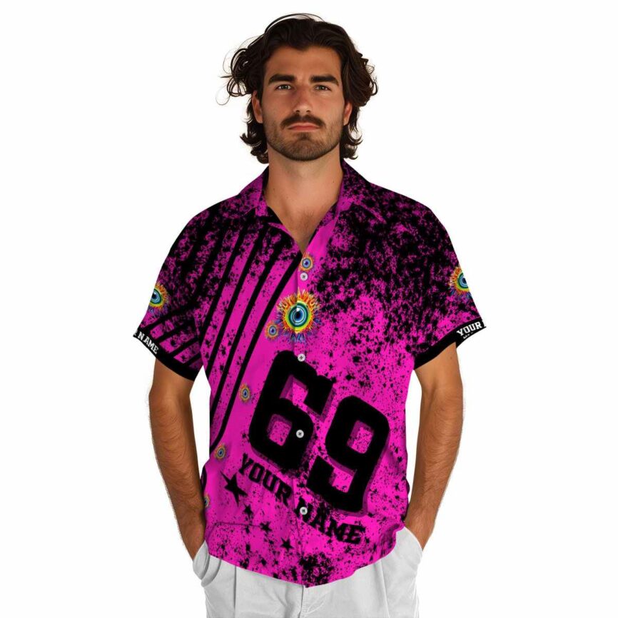 Customized Trippy Stripe Burst Hawaiian Shirt New Arrival