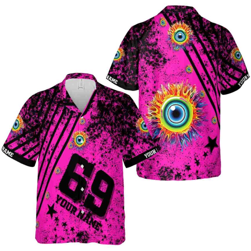 Customized Trippy Stripe Burst Hawaiian Shirt Premium grade