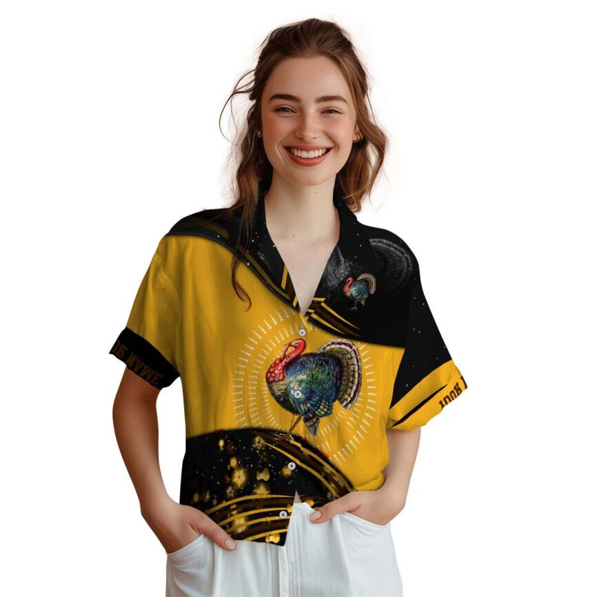 Customized Turkey Dynamic Swirl Hawaiian Shirt Top rated