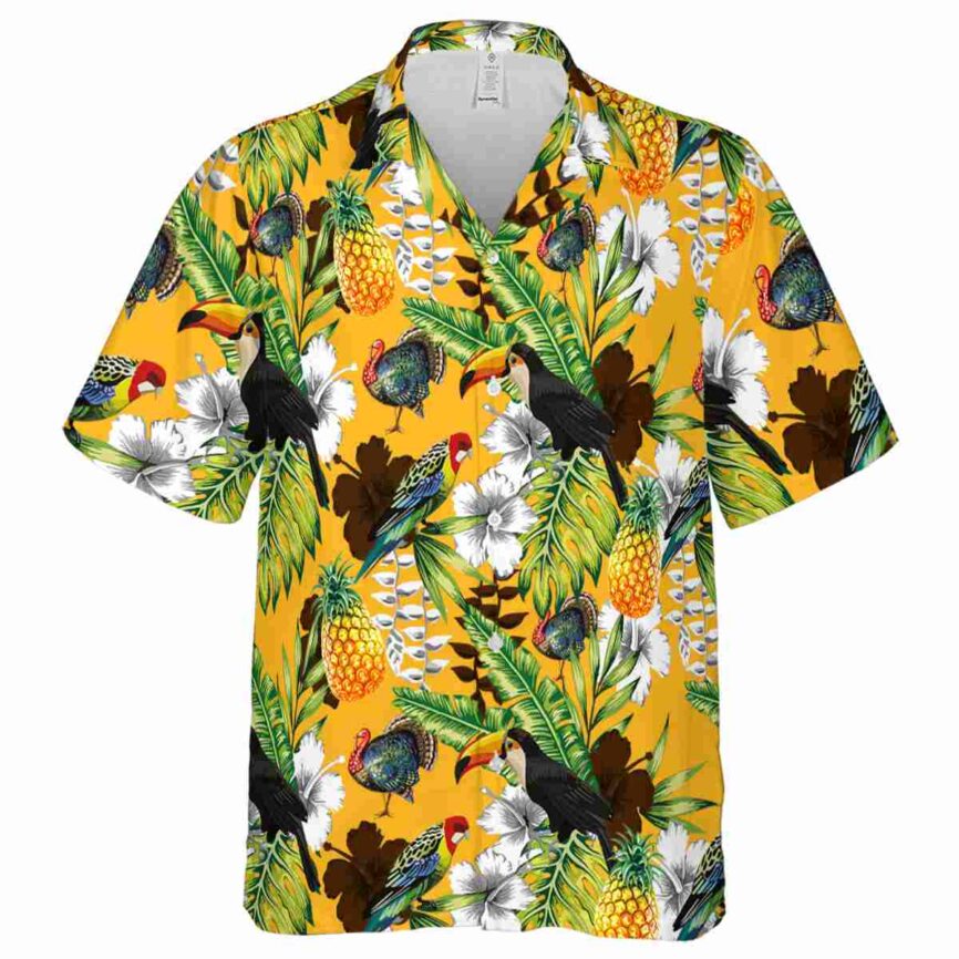 Customized Turkey Toucan Bird Hawaiian Shirt Fashion forward