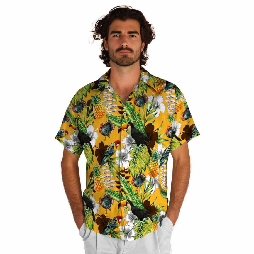 Customized Turkey Toucan Bird Hawaiian Shirt New Arrival