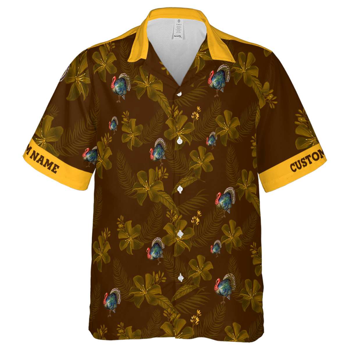 Customized Turkey Tropical Flower Hawaiian Shirt Fashion forward Customized Turkey Tropical Flower Hawaiian Shirt Fashion forward