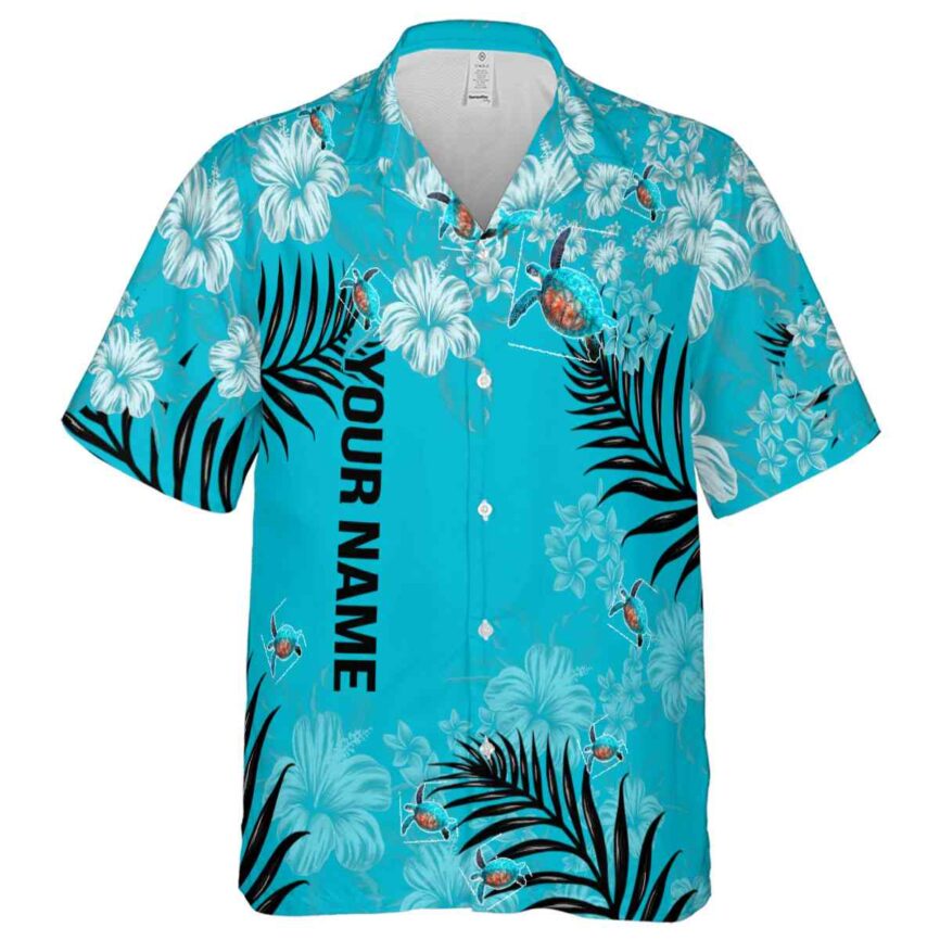 Customized Turtle Hibiscus Pattern Hawaiian Shirt Fashion forward