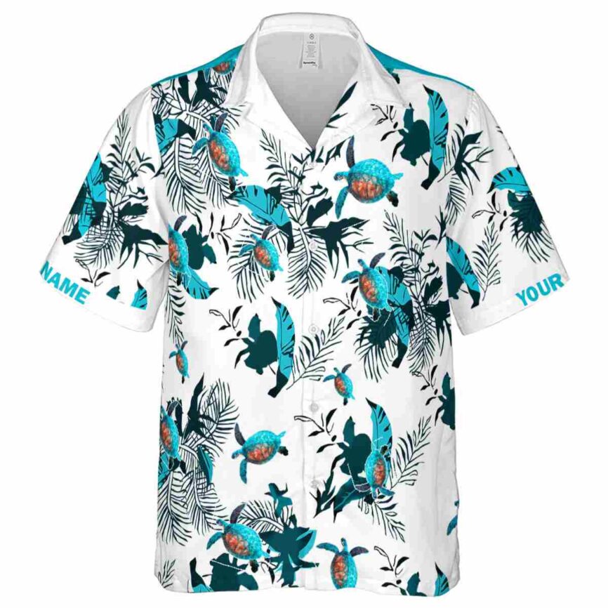 Customized Turtle Leafy Accents Hawaiian Shirt Fashion forward