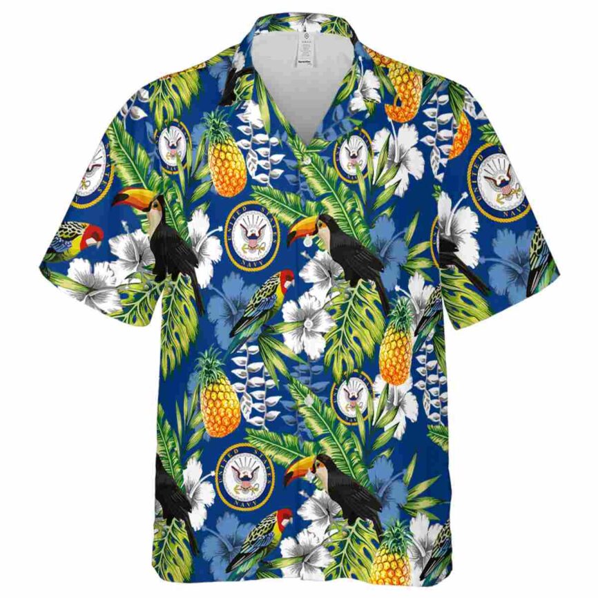 Customized US Navy Toucan Bird Hawaiian Shirt Fashion forward
