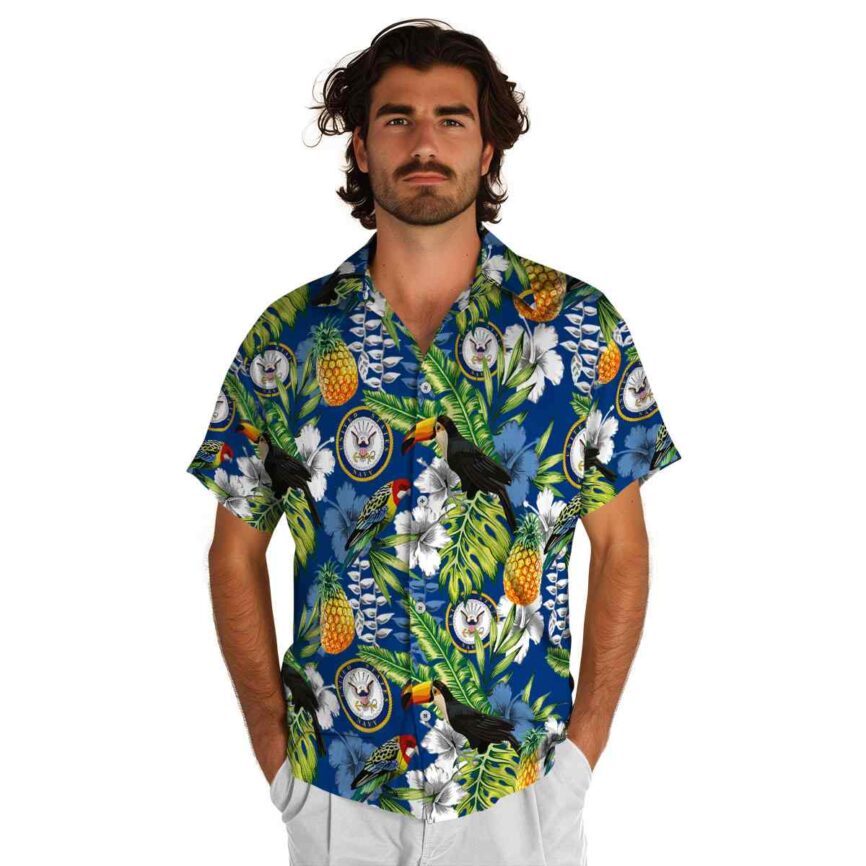 Customized US Navy Toucan Bird Hawaiian Shirt New Arrival
