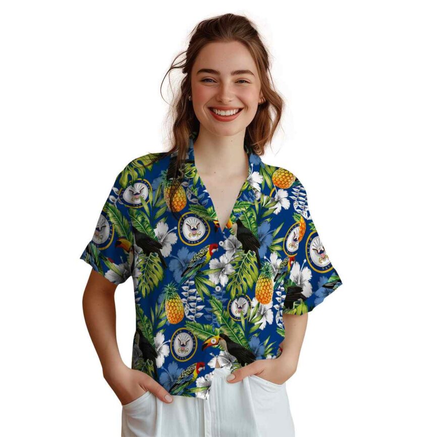 Customized US Navy Toucan Bird Hawaiian Shirt Top rated