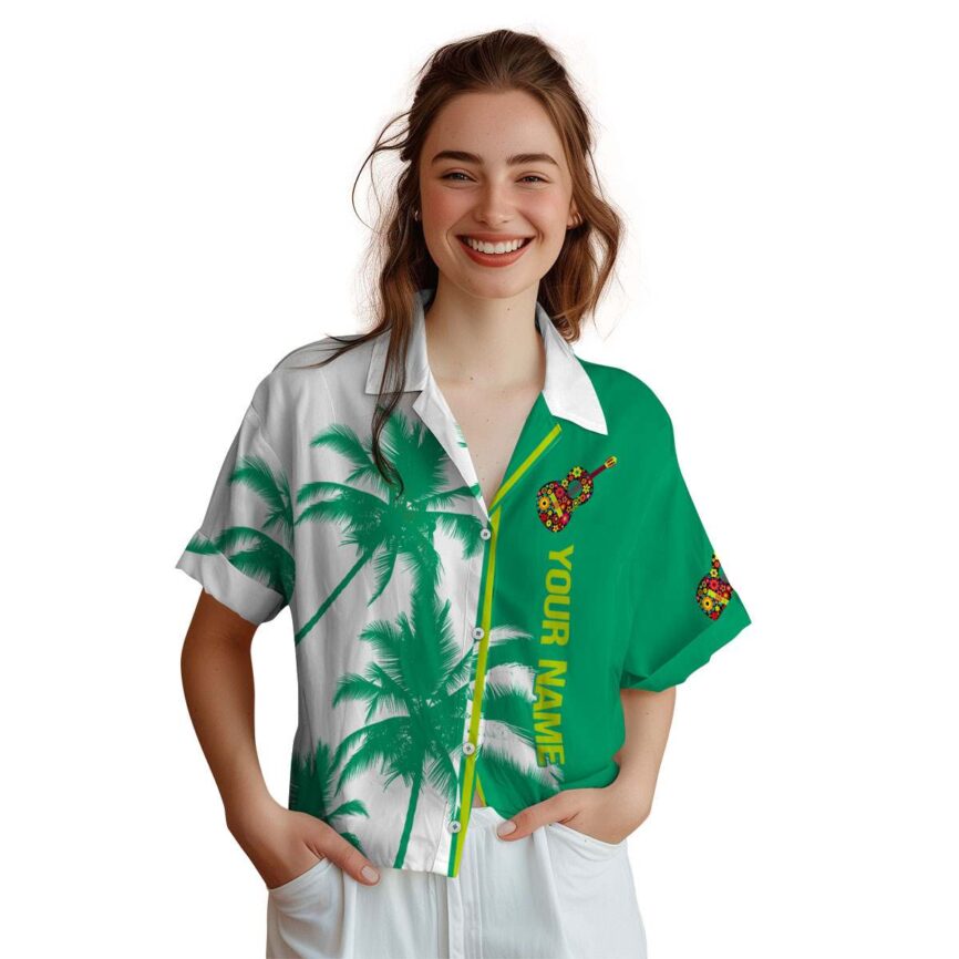 Customized Ukulele Beach Vibes Hawaiian Shirt Trendy