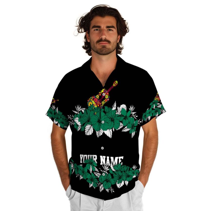 Customized Ukulele Hibiscus Band Hawaiian Shirt New Arrival