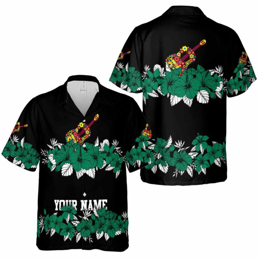 Customized Ukulele Hibiscus Band Hawaiian Shirt Premium grade
