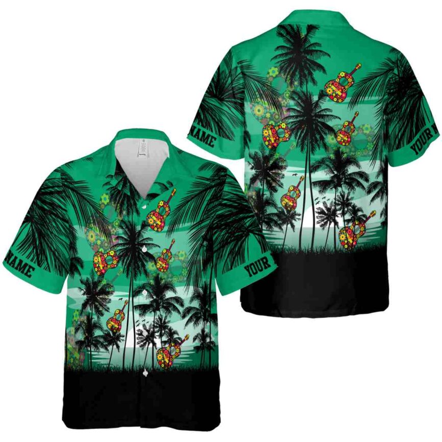 Customized Ukulele Island Scenery Hawaiian Shirt Premium grade