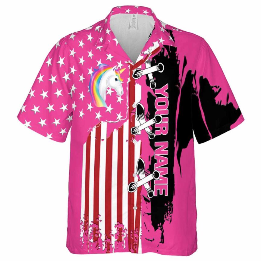 Customized Unicorn Flag Stitches Hawaiian Shirt Fashion forward