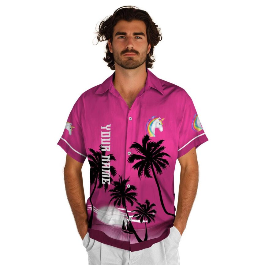 Customized Unicorn Ocean Sunset Hawaiian Shirt New Arrival