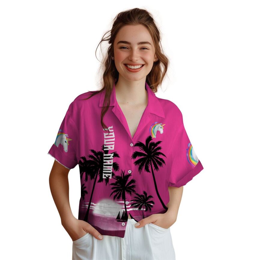 Customized Unicorn Ocean Sunset Hawaiian Shirt Top rated