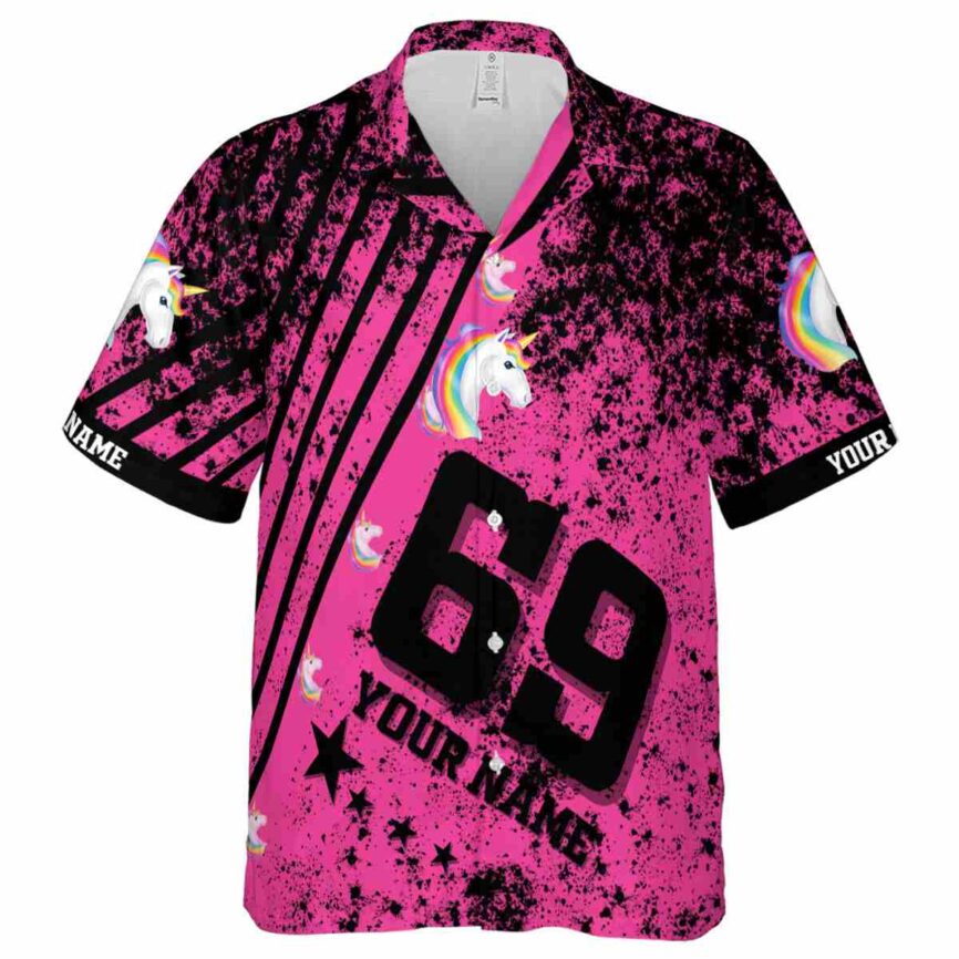 Customized Unicorn Stripe Burst Hawaiian Shirt Fashion forward