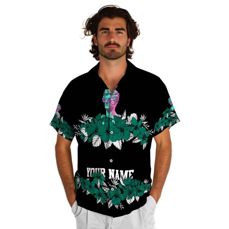 Customized Vaporwave Hibiscus Band Hawaiian Shirt New Arrival