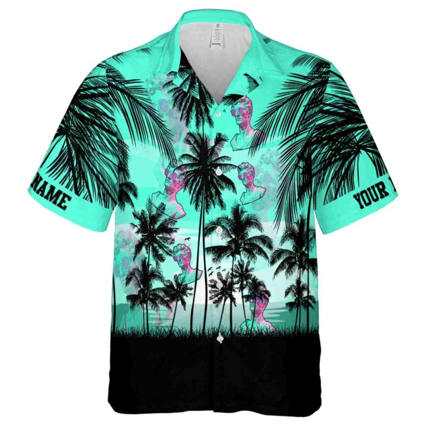 Customized Vaporwave Island Scenery Hawaiian Shirt Fashion forward