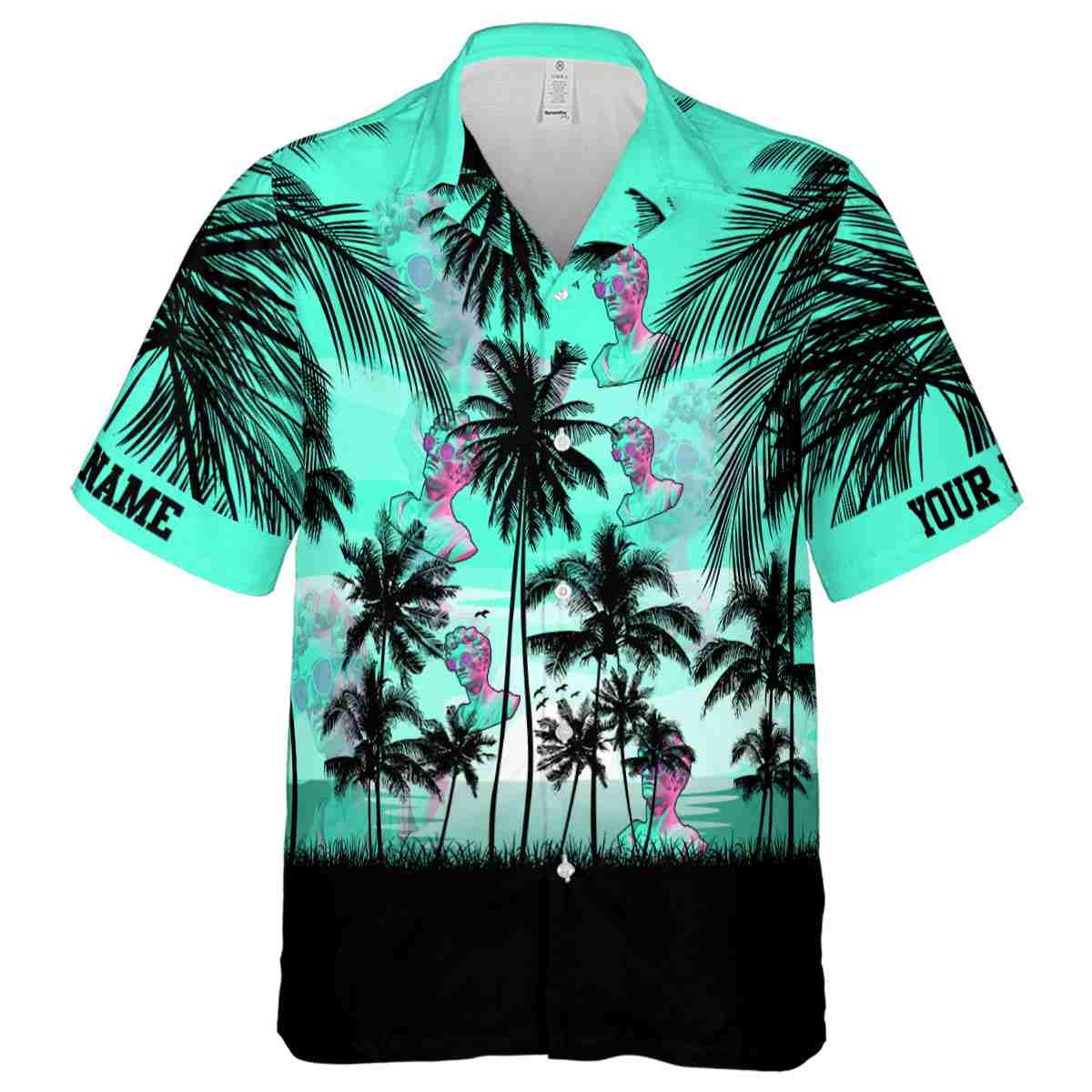 Customized Vaporwave Island Scenery Hawaiian Shirt Fashion forward Customized Vaporwave Island Scenery Hawaiian Shirt Fashion forward