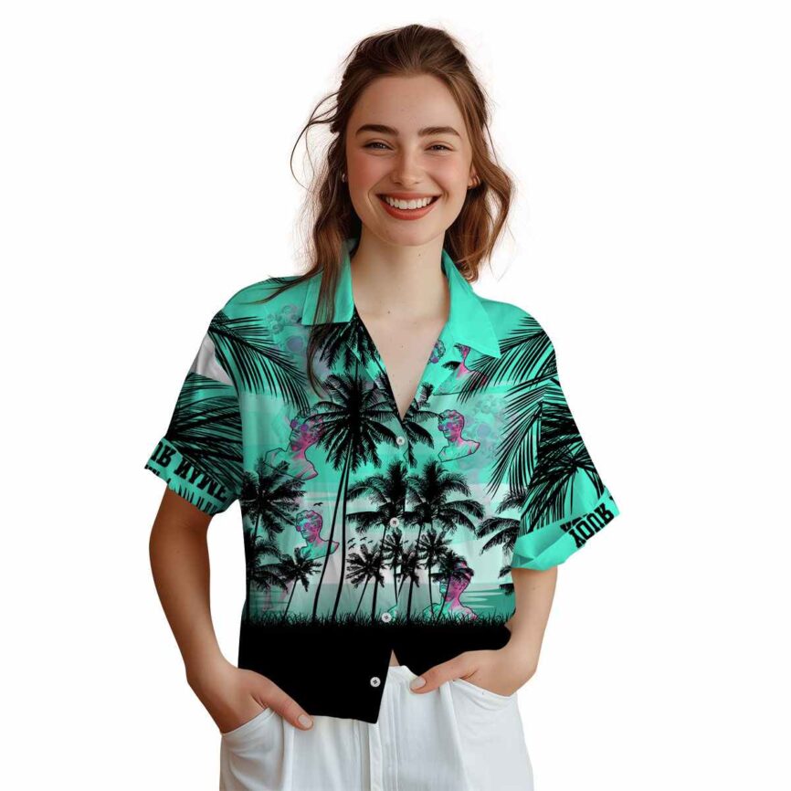 Customized Vaporwave Island Scenery Hawaiian Shirt Top rated
