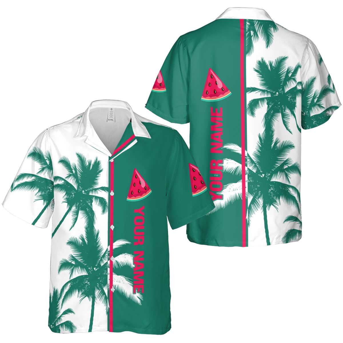 Customized Watermelon Beach Vibes Hawaiian Shirt Latest Model Customized Watermelon Beach Vibes Hawaiian Shirt Latest Model
