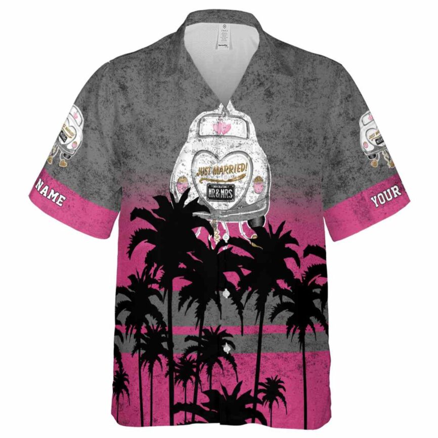 Customized Wedding Sunset Gradient Hawaiian Shirt Fashion forward