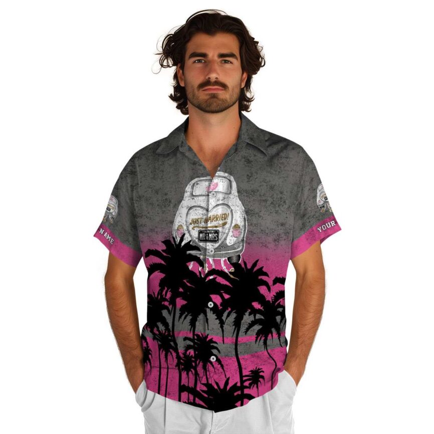 Customized Wedding Sunset Gradient Hawaiian Shirt New Arrival