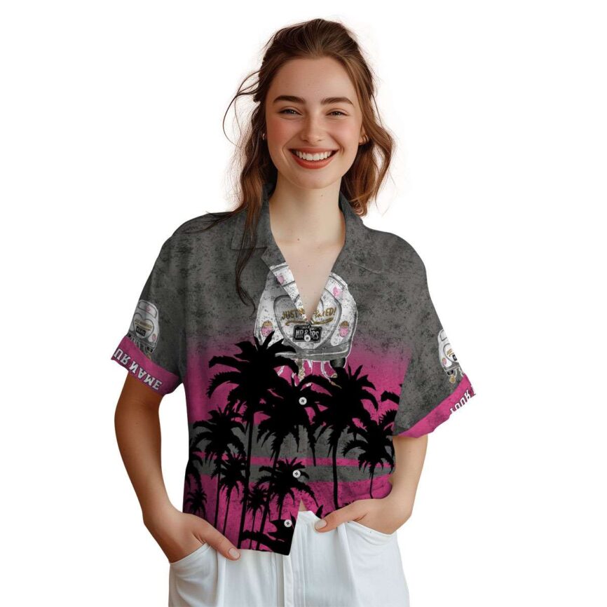 Customized Wedding Sunset Gradient Hawaiian Shirt Top rated