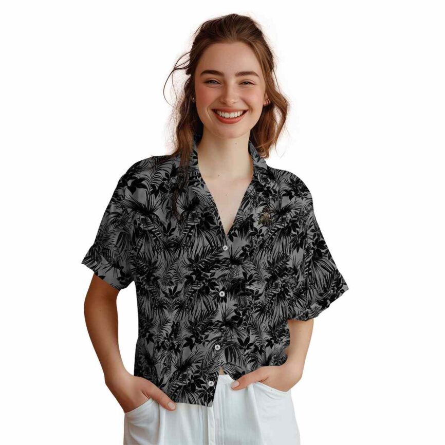 Dinosaur Foliage Print Hawaiian Shirt Top rated