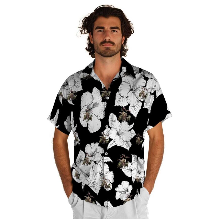 Dinosaur Hibiscus Flower Hawaiian Shirt New Arrival