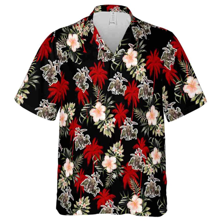 Dinosaur Hibiscus Palm Hawaiian Shirt Fashion forward