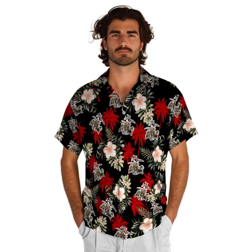 Dinosaur Hibiscus Palm Hawaiian Shirt New Arrival