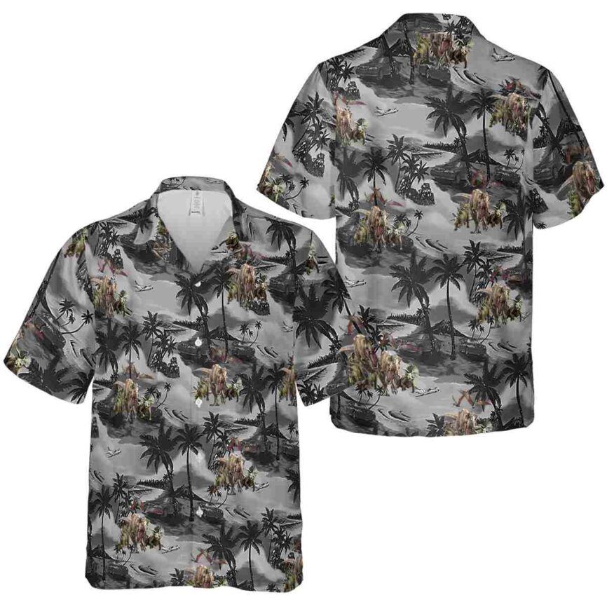 Dinosaur Island Beach Hawaiian Shirt Premium grade