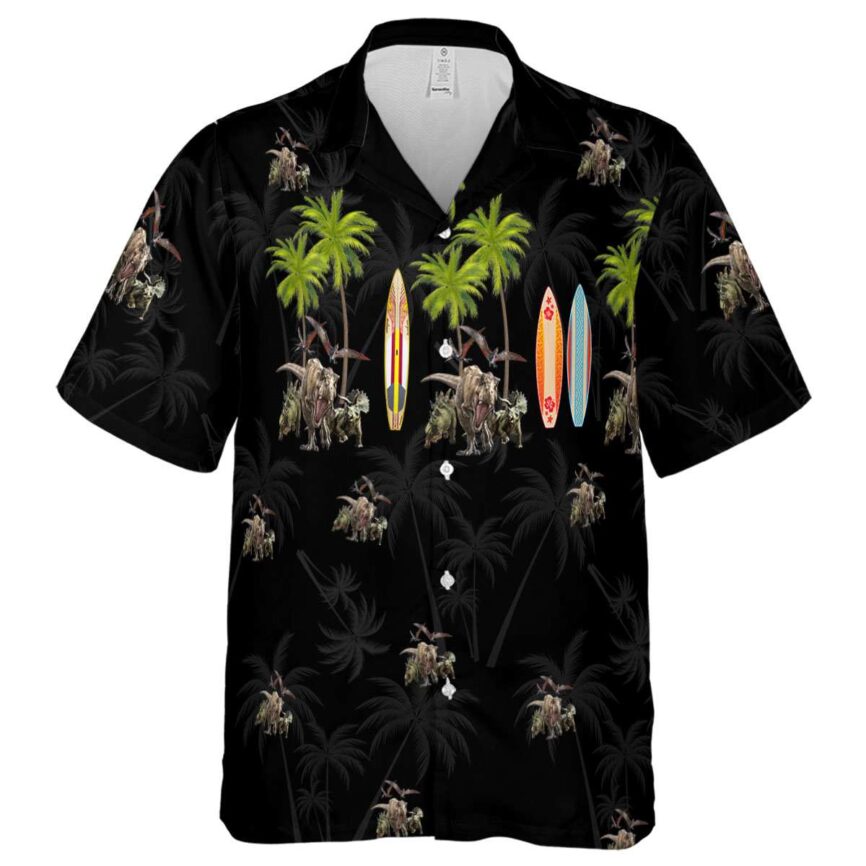 Dinosaur Island Theme Hawaiian Shirt Fashion forward
