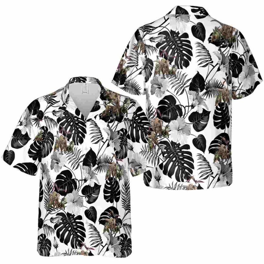 Dinosaur Leaf Pattern Hawaiian Shirt Premium grade