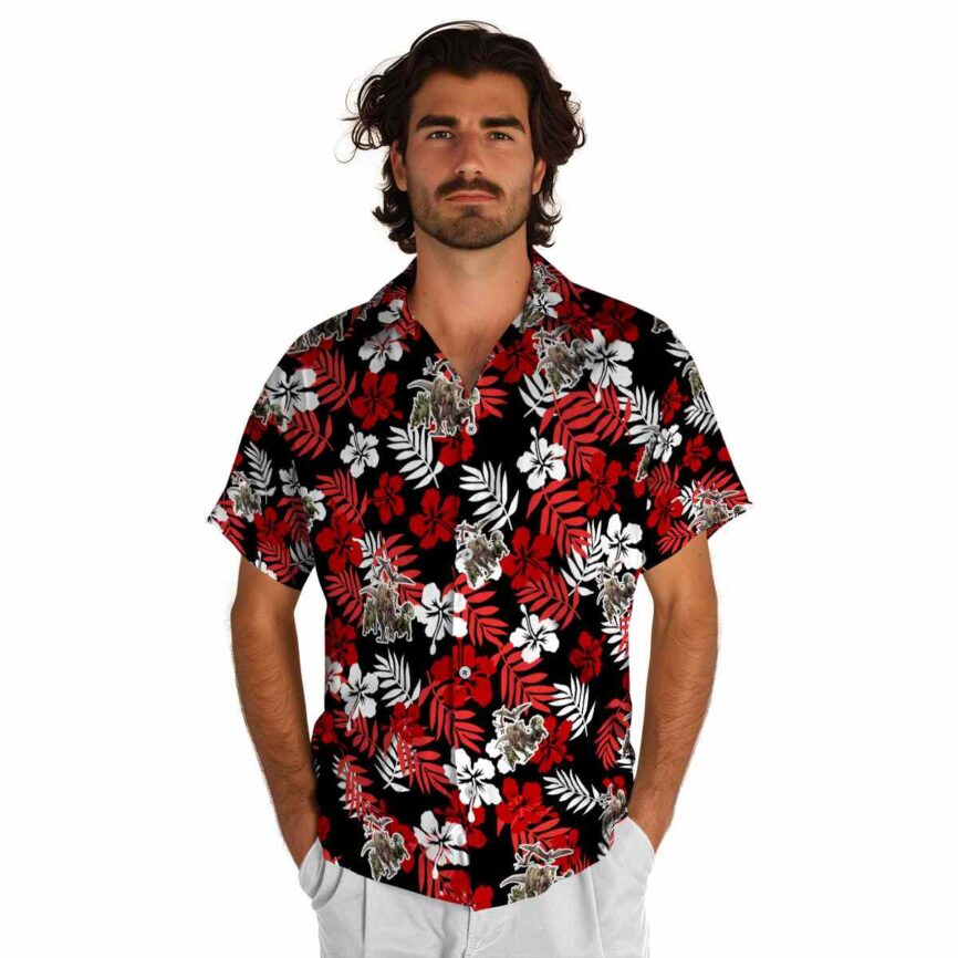 Dinosaur Leafy Hibiscus Hawaiian Shirt New Arrival