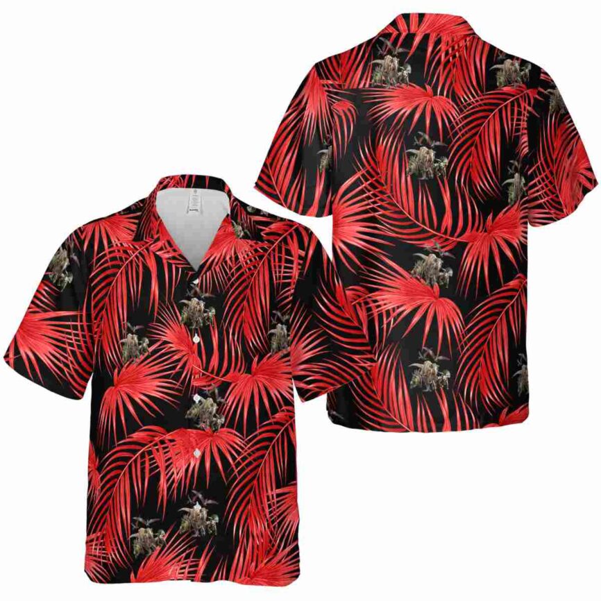 Dinosaur Palm Frond Hawaiian Shirt Premium grade