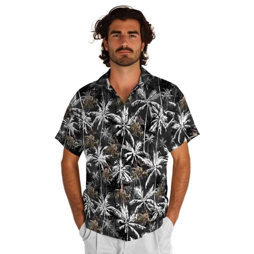Dinosaur Palm Themed Hawaiian Shirt New Arrival