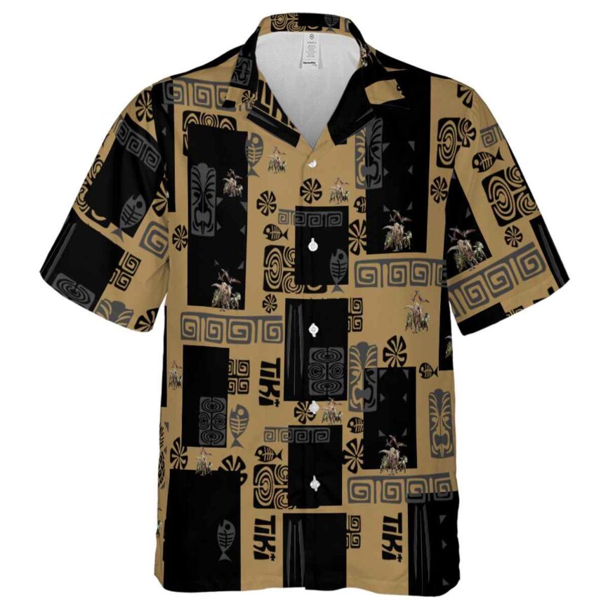 Dinosaur Tiki Motifs Hawaiian Shirt Fashion forward