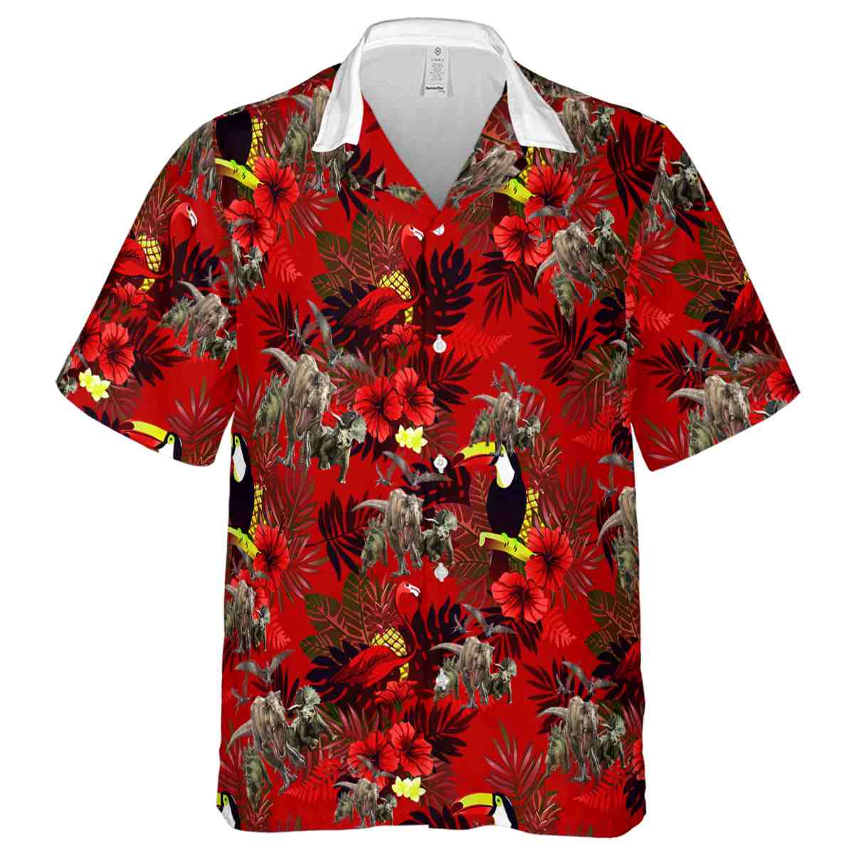 Dinosaur Tropical Bird Hawaiian Shirt Fashion forward Dinosaur Tropical Bird Hawaiian Shirt Fashion forward
