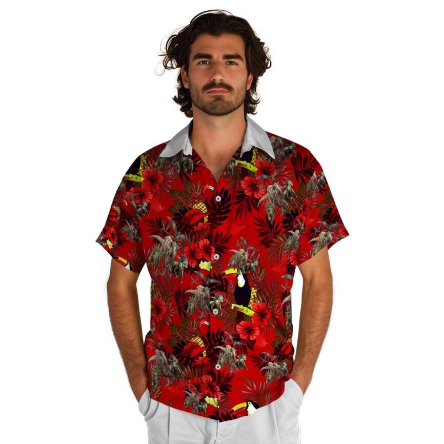 Dinosaur Tropical Bird Hawaiian Shirt New Arrival