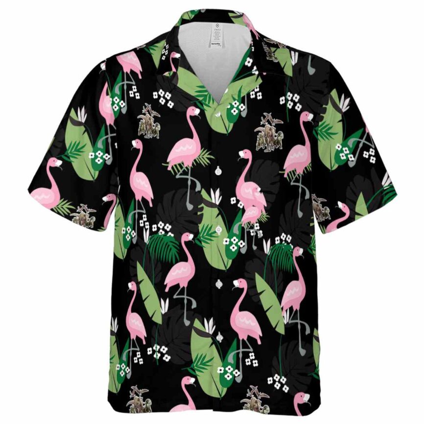 Dinosaur Tropical Flamingo Hawaiian Shirt Fashion forward