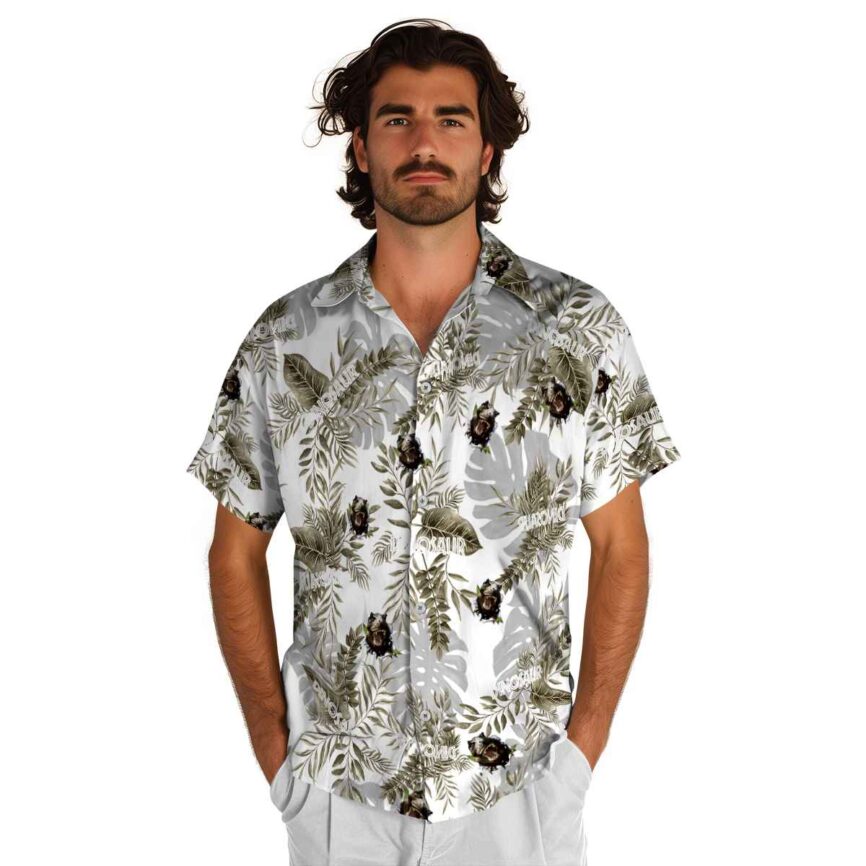 Dinosaur Tropical Fronds Hawaiian Shirt New Arrival