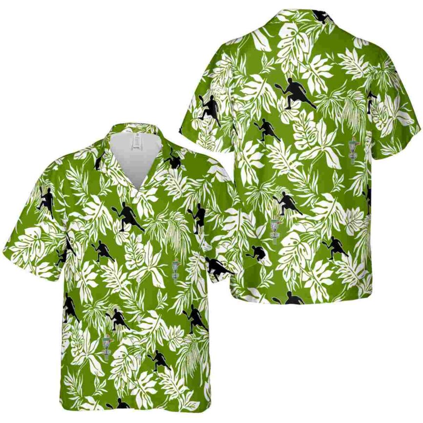 Disc Golf Bold Foliage Hawaiian Shirt Premium grade