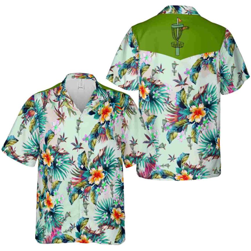 Disc Golf Floral Burst Hawaiian Shirt Premium grade