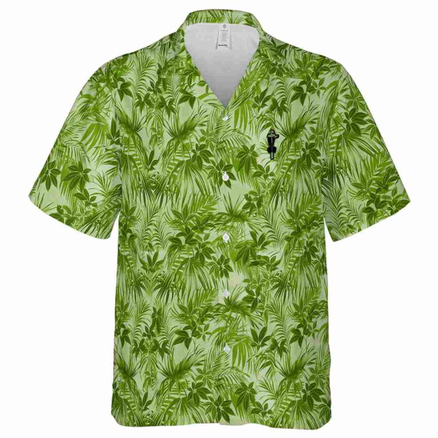 Disc Golf Foliage Print Hawaiian Shirt Fashion forward